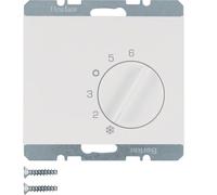 Hager Berker Thermostat d'ambiance blanc brillant avec contact inverseur - 20267109
