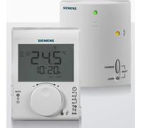Régulateur de température ambiante Siemens LCD 5..30 °C T/N 2 points (TPI) sans fil avec récepteur, 1 pièce.