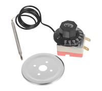 Régulateur de Température Chauffe-eau 250 V 16 A Réglable 30-75 °c | Interrupteur Thermostatique Mécanique, Limitation Thermique, Installation Facile, pour Sonde et Réparation Couleur Aléatoire