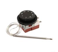 Régulateur de température mécanique 0-120 °C, thermostat 3 broches avec sonde capillaire pour chauffe-eau, friteuse, four électrique, métal et plastique, longueur du capteur 105 mm, CA 250 V 16 A