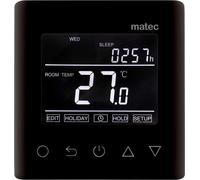 Régulateur de température + sonde, invisible - programmable WI-FI, NOIR, TYPE : RTW-01