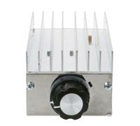 Régulateur de Tension 10000w 0-220v, Contrôle Température et Variation | Métal Blanc, Compatible Chauffe-eau et Petit Moteur, Commande Bidirectionnelle, Réglage Voltage et Intensité
