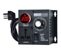 Régulateur de tension électronique Ac220 V 4000 W - Régulateur de tension - Régulateur de vitesse - Avec prise européenne