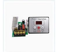 Régulateur de tension SCR 4000 W avec écran LCD - Contrôleur CA réglable pour chauffage du ventilateur de moteur - Interrupteur de gouverneur électronique numérique argenté