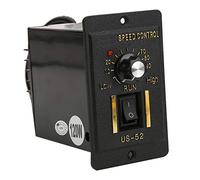 Régulateur de Vitesse de Moteur BERM US-52 Régulateur Contrôleurs de Vitesse de Moteur Continu avec Bouton Fileté de Potentiomètre Interface 3,96 AC220V 50 / 60Hz(120W)