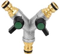 Régulateur d'eau à double corps avec 3 raccords de 1/2 pouce - pour conduites d'eau - régulation du débit des bouches d'incendie - régulateur d'eau à double corps.