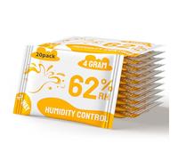 Régulateur d'humidité 2 voies 62% HR 4g, protège terpènes et arômes, pour la conservation des herbes jusqu'à 15g - 20 pièces