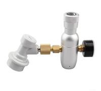 Régulateur en aluminium anodisé 0-60 PSI pour mini fût de bière, verrouillage à boule de gaz avec filetage de 0,95 cm, valve de réduction de pression portable pour brassage maison