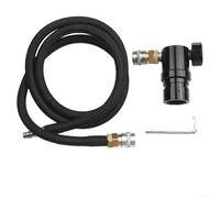 Régulateur Mr pour GEN2 construit avec coupleur Foster et support de tuyau à distance pour les configurations de réservoir SLP Pression de sortie réglable 40-150 PSI (régulateur 2 # avec tuyau noir)