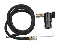 Régulateur pour Mr For Gen2 avec coupleur American Foster et tuyau à distance pour réservoir de compresseur d'air Pression réglable 40 à 150 PSI Noir (régulateur 2 # avec tuyau noir)