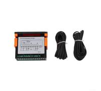 Régulateur Thermostat Numérique 2 Capteurs pour précis Régulateur(12V/24V) | Montage rail DIN, double sonde incluse, pour affichage numérique clair, installation rapide outils complexes