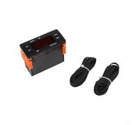 Régulateur Thermostat Numérique 2 Capteurs pour précis Régulateur(220V) | Montage rail DIN, double sonde incluse, pour affichage numérique clair, installation rapide outils complexes