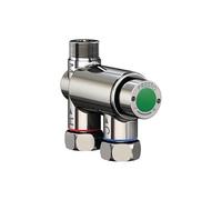 Régulateur thermostatique Minitherm - PRESTO - monoposte avec arrivées en ligne. Entrées et sortie F G 3/8. Finition chromée - 29008"