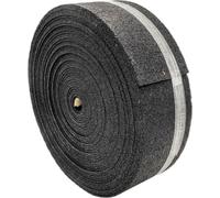 REGUPOL - Tapis en caoutchouc 20 000 x 160 x 3 mm, rouleaux de granulés de caoutchouc acoustiques, tapis antidérapant, revêtement de terrasse noir, tapis de protection pour le bâtiment - Matériau dura