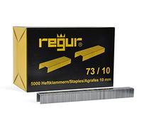 REGUR Agrafes plates type 73 73/10 mm pour agrafeuse d'emballage Regur 31, Rapid HD 31, etc.
