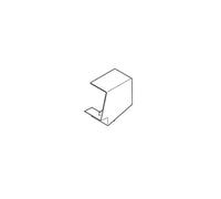REHAU ANGLE PLAT POUR GOULOTTE AXIS 60x40 PVC BLANC IK10