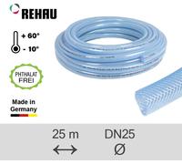 Rehau Tuyau PVC Raufilam-E diamètre intérieur 25mm longueur 25m DIN53505 max. 8bar transparent / flexible - 10286511001