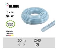 Rehau Tuyau PVC Raufilam-E diamètre intérieur 6mm longueur 50m DIN53505 max. 20bar transparent / flexible - 10285311002