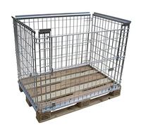Rehausse de palette cadre de chapiteau grillagé pour palette Euro 120x80cm EPAL galvanisé superposable hauteur 88 cm