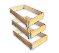 Rehausse-Palette en Bois avec Charnières | Cadre Palette | Stabilise les marchandises sur la palette | Bac Potager surélevé, 3x 120x80x20cm