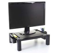 Rehaussement D'écran Hwc-E61, Support D'écran, Rehausse Pour Bureau, Présentoir D'écran, Plastique 13x43x33cm Multicolore