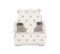 Rehausseur de chaise bébé pliable et imperméable Coeurs