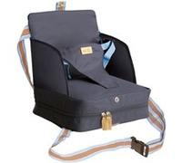Réhausseur de chaise bébé - ROBA - Pliable - Coussin gonflable - Ceinture ajustable - 6 mois / 3 Ans (15 Kg) - Bleu marine