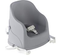 Rehausseur de Chaise Bébé Thermobaby Tudi, Gris Charme, Harnais 3 Points, Compact et Léger, Fabriqué en France