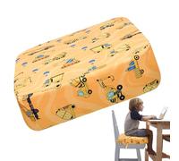 Rehausseur de chaise de salle à manger pour, siège d'appoint de salle à manger pour,Coussin de chaise inférieur antidérapant pour rehausseur d'- Siège d'appoint lavable à deux ceintures de sécurité