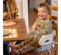 Ingenuity Rehausseur De Chaise Deluxe Pliable Gris, Nomade Avec Tablette Et Sangles Inclus Gris