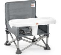 Rehausseur de Chaise Pliable Bright Starts Pop N Sit, Nomade, Léger, Facile à Nettoyer, Sac de Transport Inclus