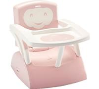 Rehausseur de Chaise THERMOBABY, Rose Poudré Soft Blanc Cassé, 6 Mois à 3 Ans, Polypropylène SBS, 370 x 195 x 383 mm