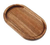 Rehausseur Décoratif Ovale en Bois, Support Élégant pour Petits Objets | Organiseurs Polyvalents, Usage Bureau et Décors, Teinte Khaki, Diffusion de Fragrance