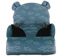 NOUKIE'S - Rehausseur Bleu Bébé de 9 mois à 3 ans Chaise Enfant avec Dossier et Coussin- Léger, Pliable et Nomade - Harnais, Sécurité - Imperméable, Déhoussable et Lavable - Max 13 kg - Idéal Voyage