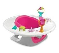 Rehausseur superseat bébé 4en1 - Activités, plateau amovible, positionneur de siège réglable - Rose Rose G
