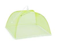 Reheyre Cloche alimentaire - Filets alimentaires pop-up - Parapluie en maille - Protection alimentaire transparente - Filet de terrasse pour l'extérieur - Réutilisable et pliable - Vert - 43 x 43 cm