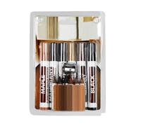 Reheyre Lot de 6 stylos de retouche de peinture pour meubles - Couverture forte - Kit de réparation de rayures en bois avec marqueur pour plancher en bois