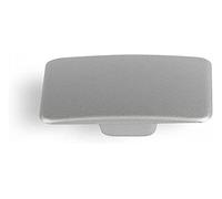 Rei Blister avec 4 boutons métalliques pour meuble, finition aluminium MOD.782 37 x 37 mm