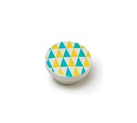Rei Blister avec 4 boutons ronds pour meuble fabriqué en bois fini bleu MOD.E223 Ø38 mm