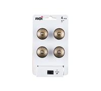 Boutons de meuble Rond Antik - Zamak laitonné - H.22mm - Blanc - Lot de 4