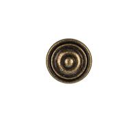 Rei Pomo pour meuble, modèle 3110, en zamak, finition vieux cuir, Ø 35 mm, blister de 4 pièces