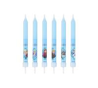 Reine des Neiges Rozenn 346174 Lot de 8 Bougies bâtonnet Cire Bleu