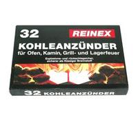 Reinex Lot de 32 allume-barbecue à base de pétrole en forme de bloc pour barbecue, four, cheminée et feu de camp