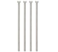 Reinscer Lot de 5 vis à tête hexagonale M6 x 150 mm en acier inoxydable avec filetage