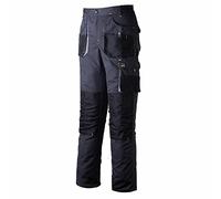 REIS FORECO-T SBJS46 Pantalon de Travail pour Homme, Protecteur, Anti-coupure, Cargo, 80% Polyester 20% Coton, Gris-Noir, Taille 58