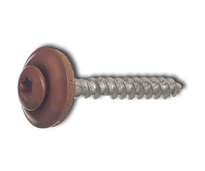 Reisser-Schraubentechnik 02419/8 RAL8004 Lot de 200 vis étanches en acier inoxydable A2 avec tête revêtue 4,5 x 35 TX20 Marron cuivré