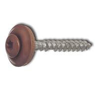 Reisser-Schraubentechnik 06448/4 RAL8004 Lot de 200 vis étanches en acier inoxydable A2 avec tête revêtue 4,5 x 25 TX20 Marron cuivré
