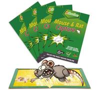 Rekatcher Piege a Souris 4 Pièces Piege a Rat, Efficace Anti Rongeur Plaque Collante Souris