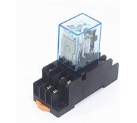 Relais 1 ensemble MY3 HH53P MY3NJ Micro Mini bobine relais de puissance 11pin 3NO 3NC lampe à LED 5A AC 110V 220V avec prise 12V 24V(AC220V)