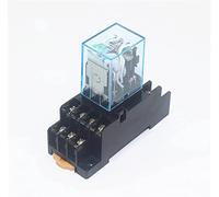 Relais 1set MY4NJ bobine AC12V AC24V DC12V DC24V AC110V AC220V HH54P 5A 220V relais électromagnétique Miniature à usage général avec Base(AC24V)